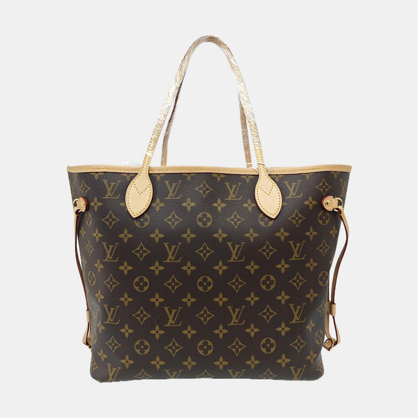 NEVERFULL MM Monogram Coated Canvas Brown
