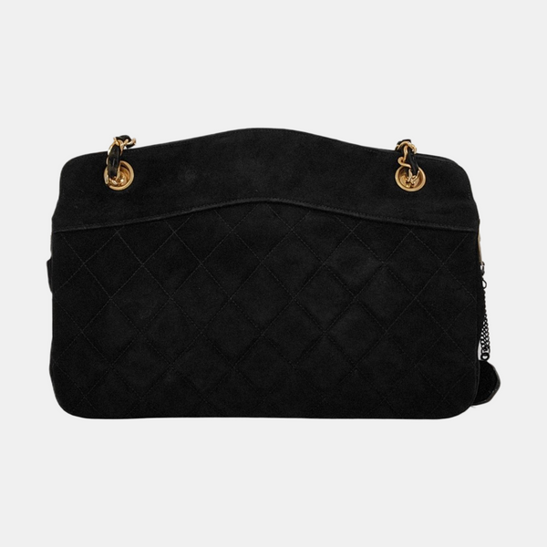 Quilted Suede Black