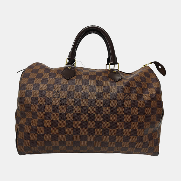 SPEEDY 35 Damier Ebene Coated Canvas Brown
