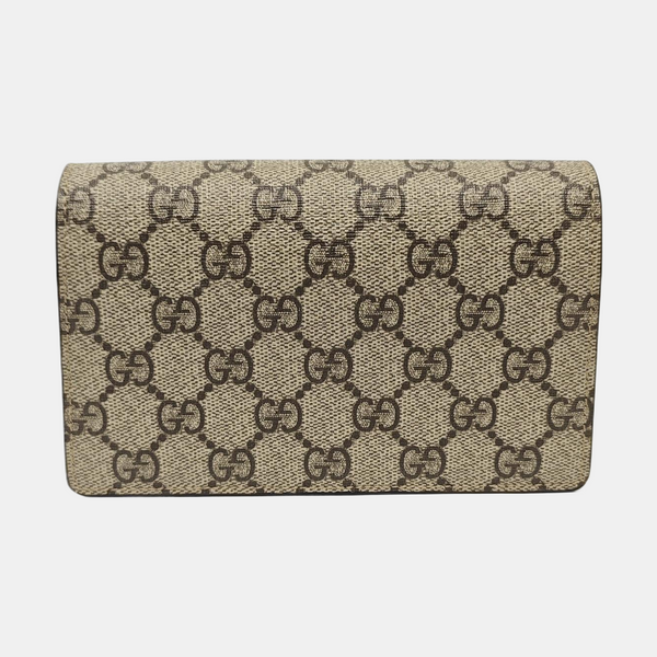Dionysus Super Mini Monogram Coated Canvas Beige