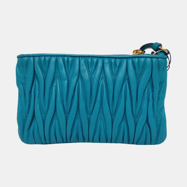 Matelassé Quilted Lambskin Blue