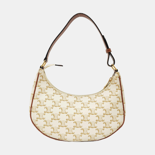 Authenticated pre-owned AVA Coated Canvas Beige - Top Handle Bag at Looply
