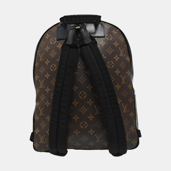 JOSH Monogram Coated Canvas Brown