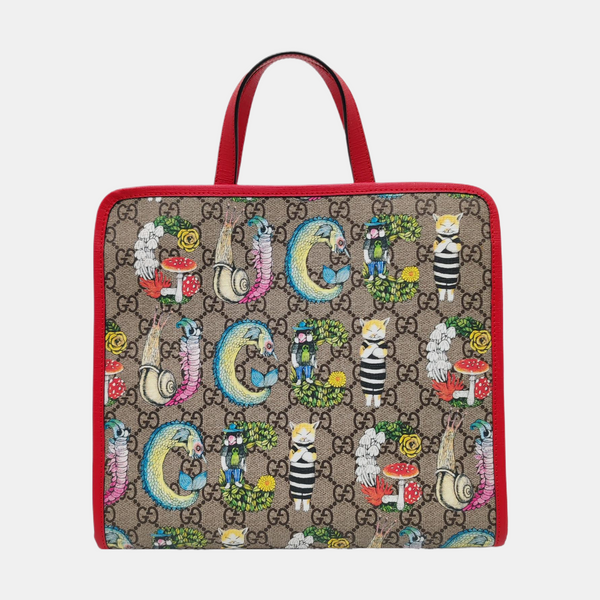 Children’s GG Bucket Monogram Coated Canvas Beige