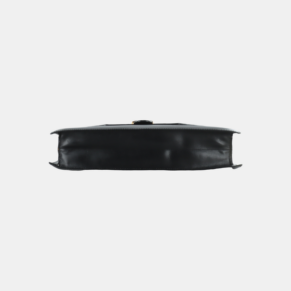 Leather Shoulder Bag Black
