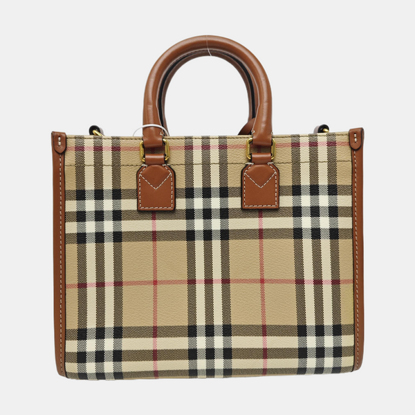 Freya Mini Coated Canvas Beige