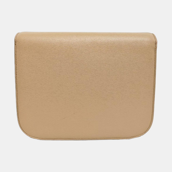 CLASSIC BOX Medium Calfskin Beige
