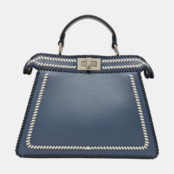 Peekaboo Small Calfskin Blue