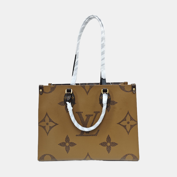 ONTHEGO MM Monogram Coated Canvas Brown