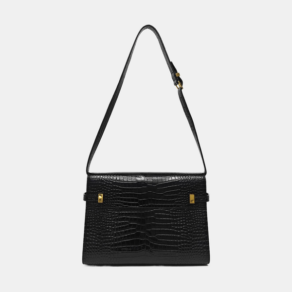 MANHATTAN Medium Calfskin Black