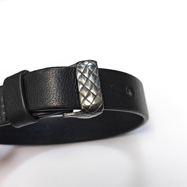 Leather Black Bangle