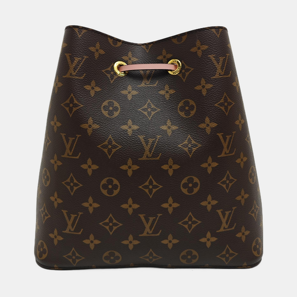 NÉONOÉ MM Monogram Coated Canvas Brown