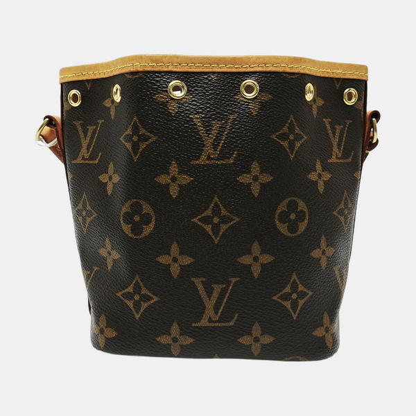 NÉONOÉ Nano Monogram Coated Canvas Brown