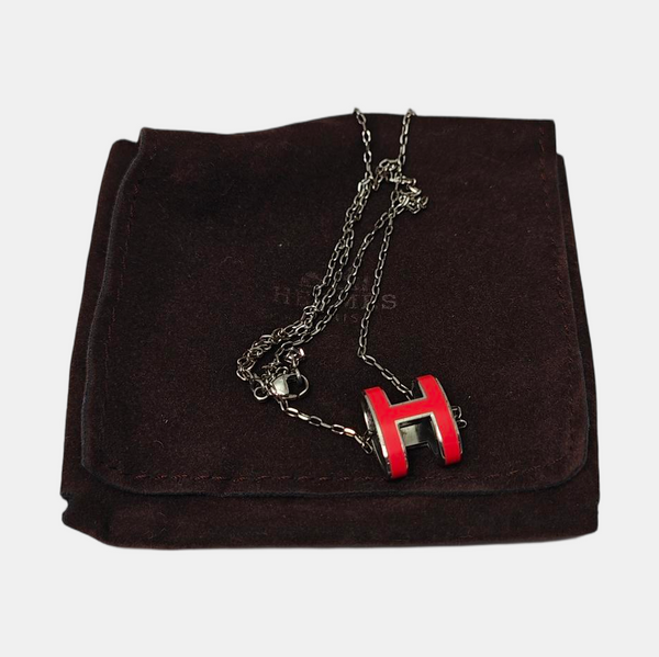 Pop H Metal Silver Necklace