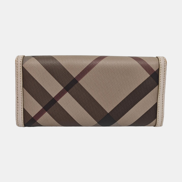 Coated Canvas Wallet Gray