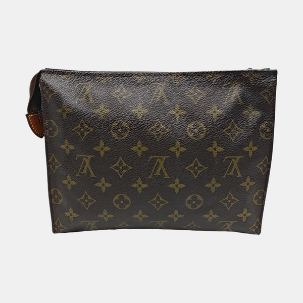 TOILET POCKET 26 Monogram Coated Canvas Brown
