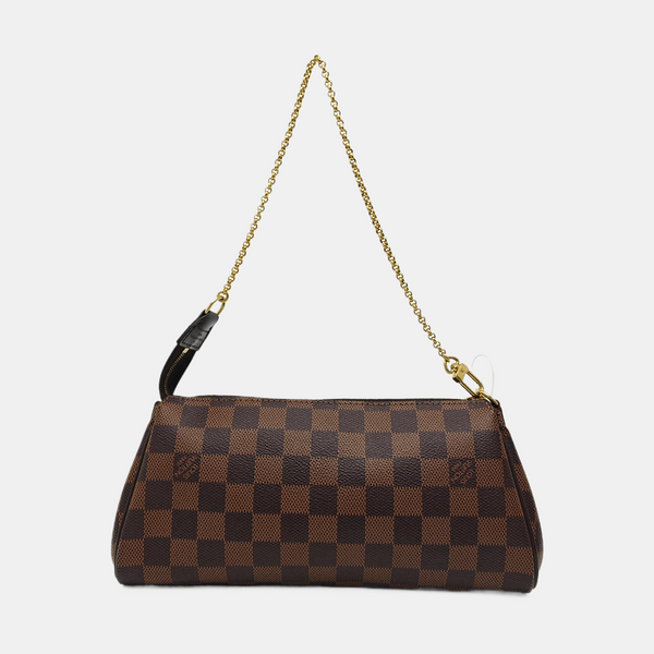 EVA Damier Ebene Coated Canvas Brown
