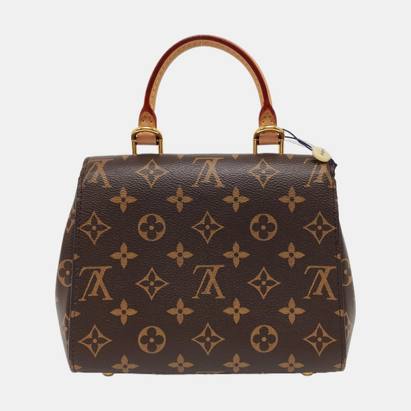 CLUNY PM Monogram Coated Canvas Brown