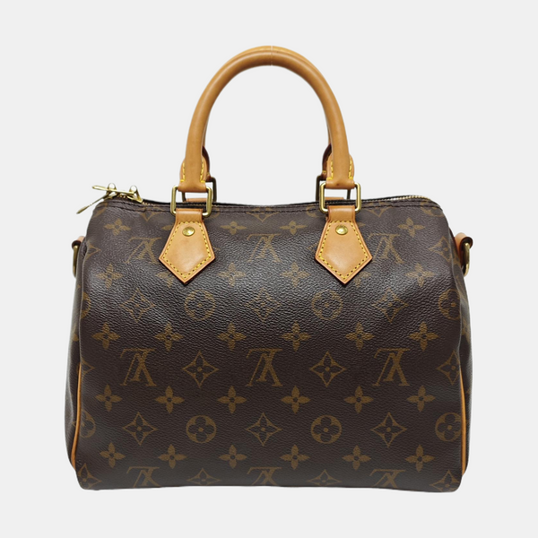 SPEEDY 25 Monogram Coated Canvas Brown