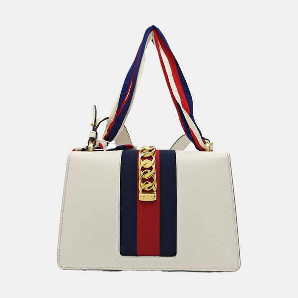 Sylvie Small Calfskin White