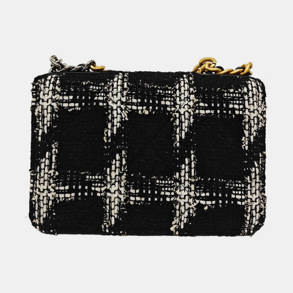 CHANEL 19 Acolchado Lana Multicolor