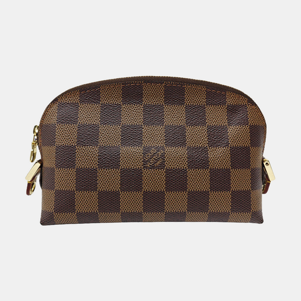 COSMETIC PM Damier Ebene Coated Canvas Brown