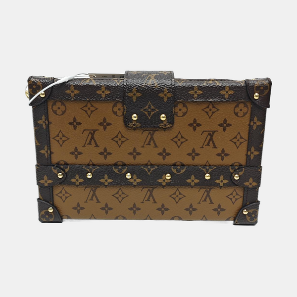 PETITE MALLE Monogram Coated Canvas Brown