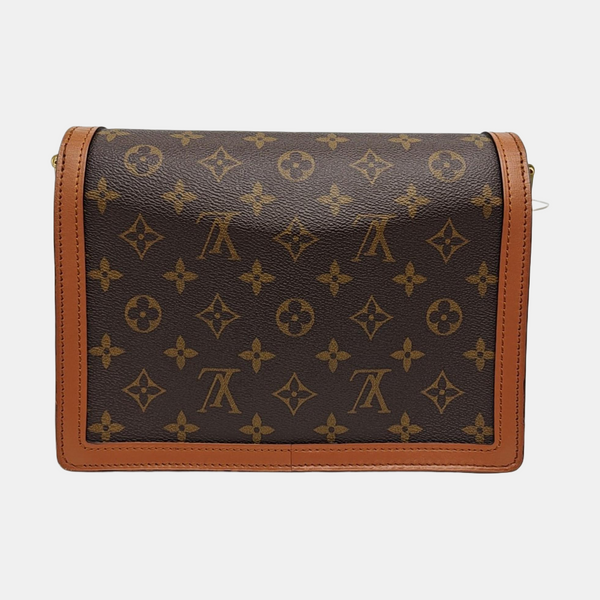 DAUPHINE MM Monogram Coated Canvas Brown