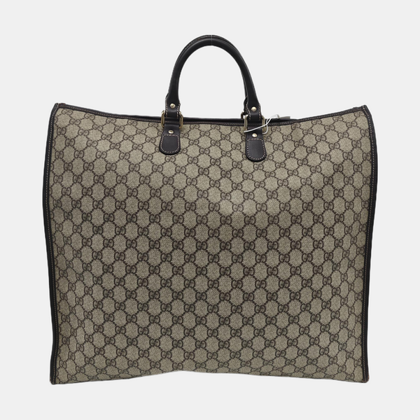 Monogram Coated Canvas Tote Bag Black