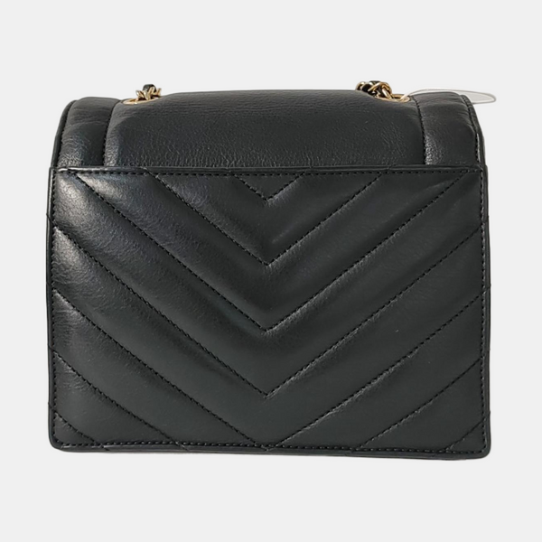 Chevron, Quilted Calfskin Black