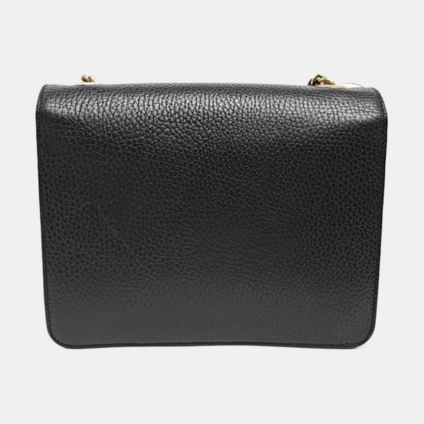 Interlocking G Small Calfskin Black