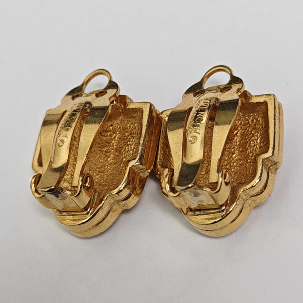 Metal Gold Clip On Earrings