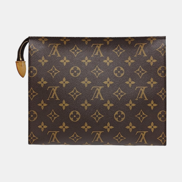 TOILET POCKET 26 Monogram Coated Canvas Brown