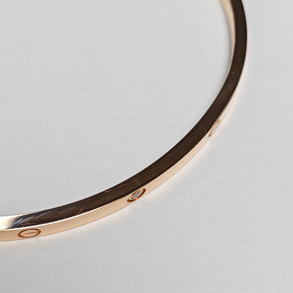 LOVE 18k Rose Gold Bangle