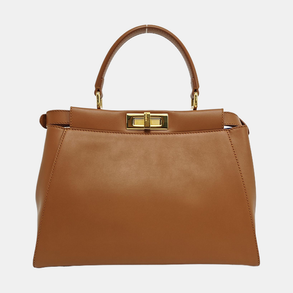 Peekaboo Medium Calfskin Brown