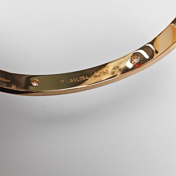 LOVE 18k Rose Gold Bangle