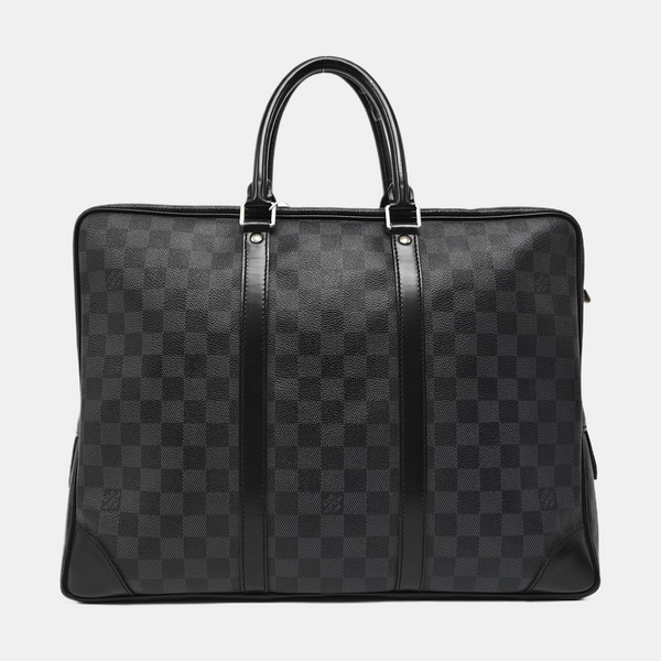 PORTE-DOCUMENTS Damier Graphite Coated Canvas Black