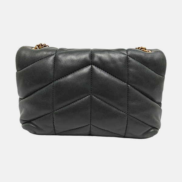 PUFFER Mini Quilted Lambskin Green