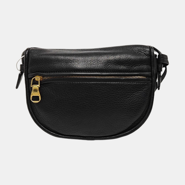 Calfskin Shoulder Bag Black