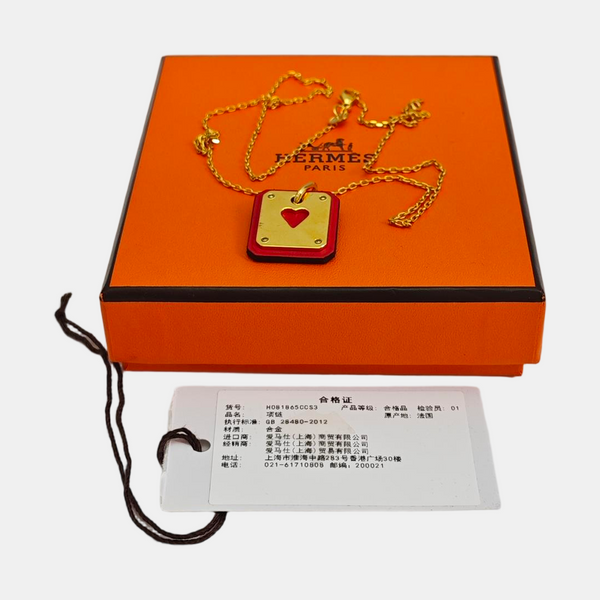 As De Coeur Metal Gold Necklace