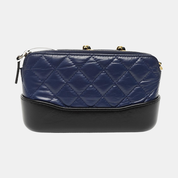 GABRIELLE Mini Quilted Calfskin Blue