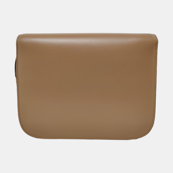 Authenticated pre-owned CLASSIC BOX Medium Calfskin Brown - Crossbody Bag at Looply