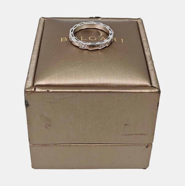 SERPENTI 18k White Gold Ring EU 55