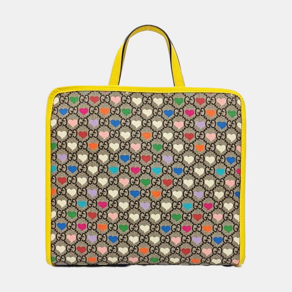 Children’s GG Bucket Monogram Coated Canvas Beige