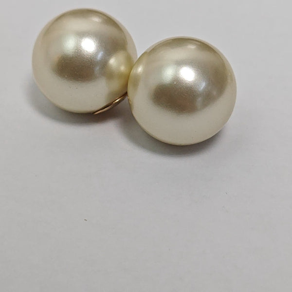 Dior Tribales Metal White Stud Earrings