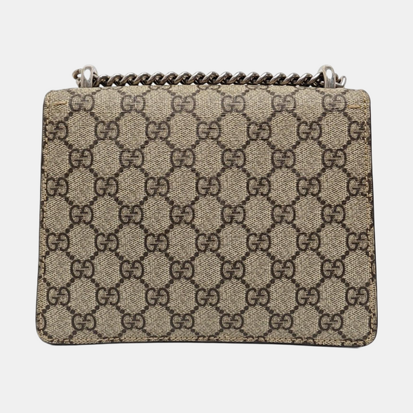 Dionysus Mini Monogram Coated Canvas Beige