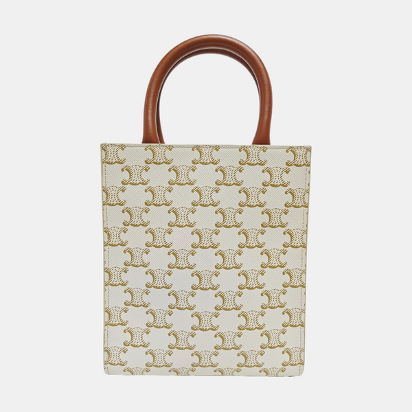 CABAS CELINE Mini Coated Canvas White