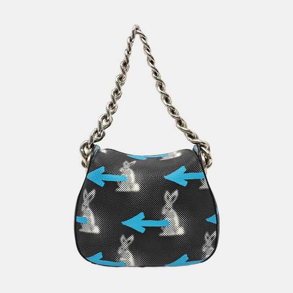 Calfskin Top Handle Bag Black