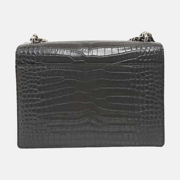 SUNSET Medium Calfskin Gray