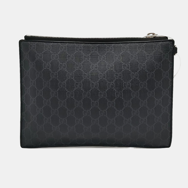 Courrier Monogram Coated Canvas Black